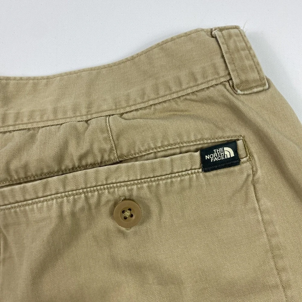 The North Face Shorts Mens‎ 38 Khaki Chino Twill Zip Fly Flat Front Outdoors