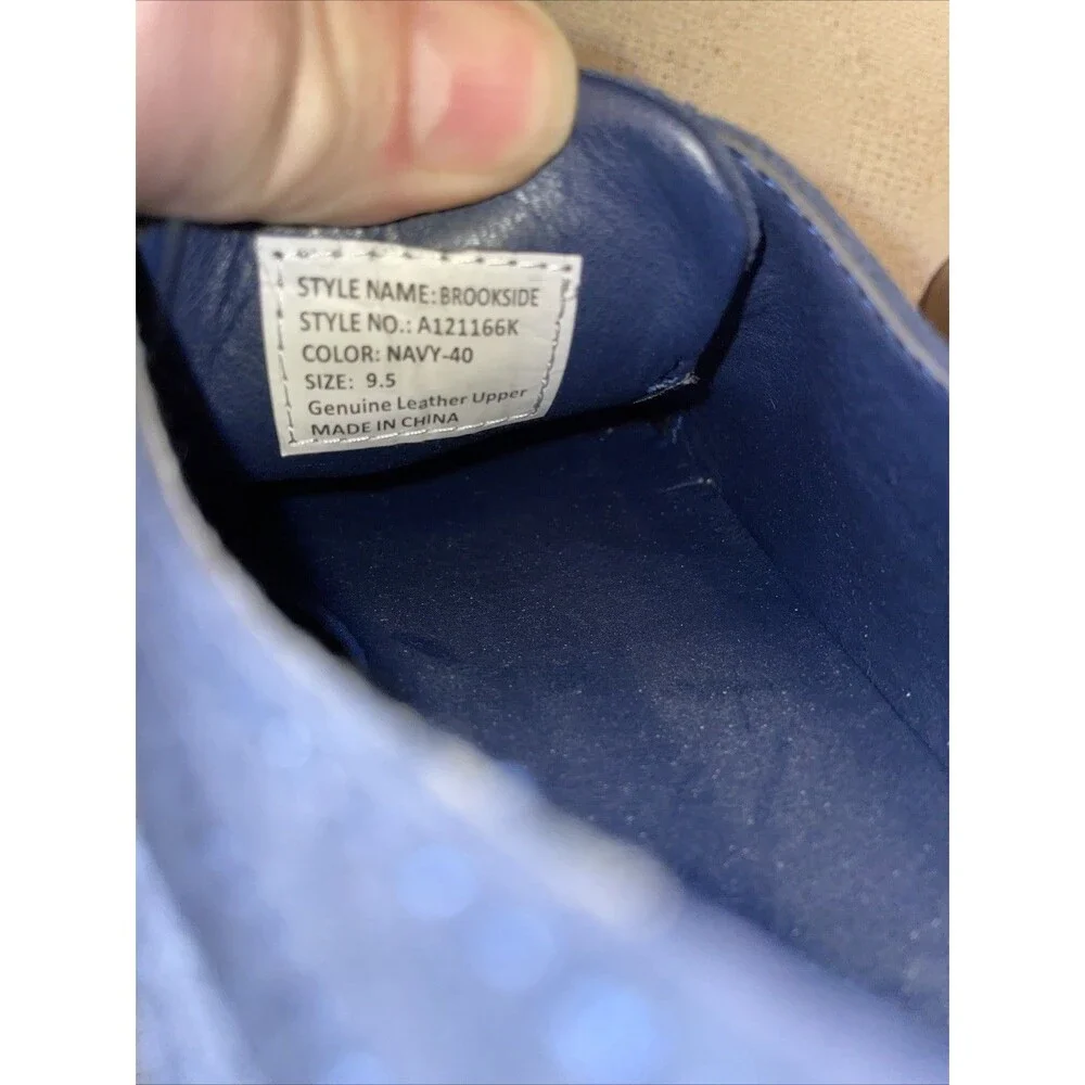 La Milano Men’s Dress Shoes Size 9.5 M Blue Suede Leather Athleisure Business
