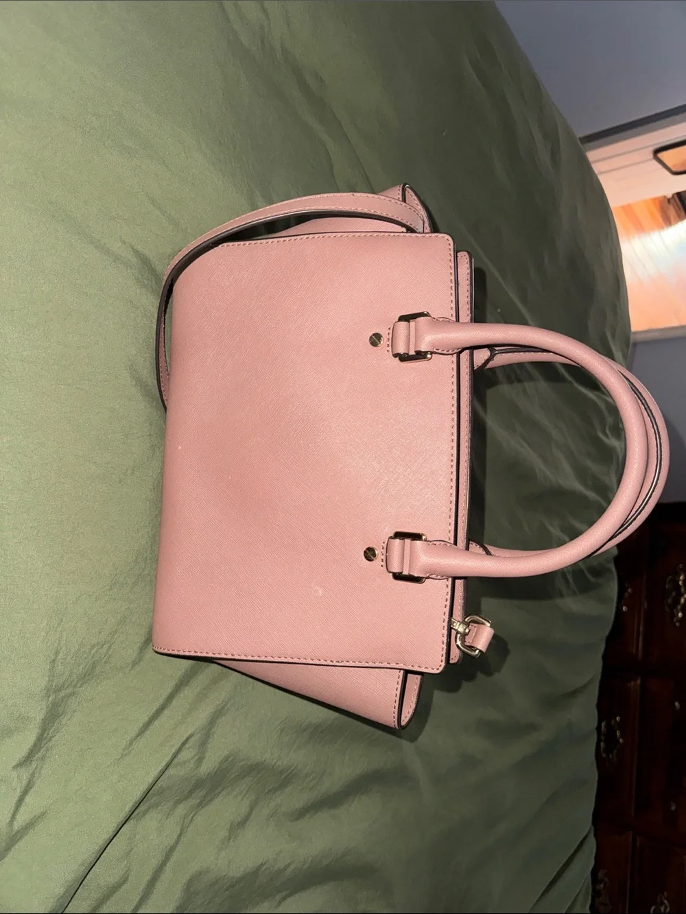 Michael Kors Dusty Pink Saffiano Satchel