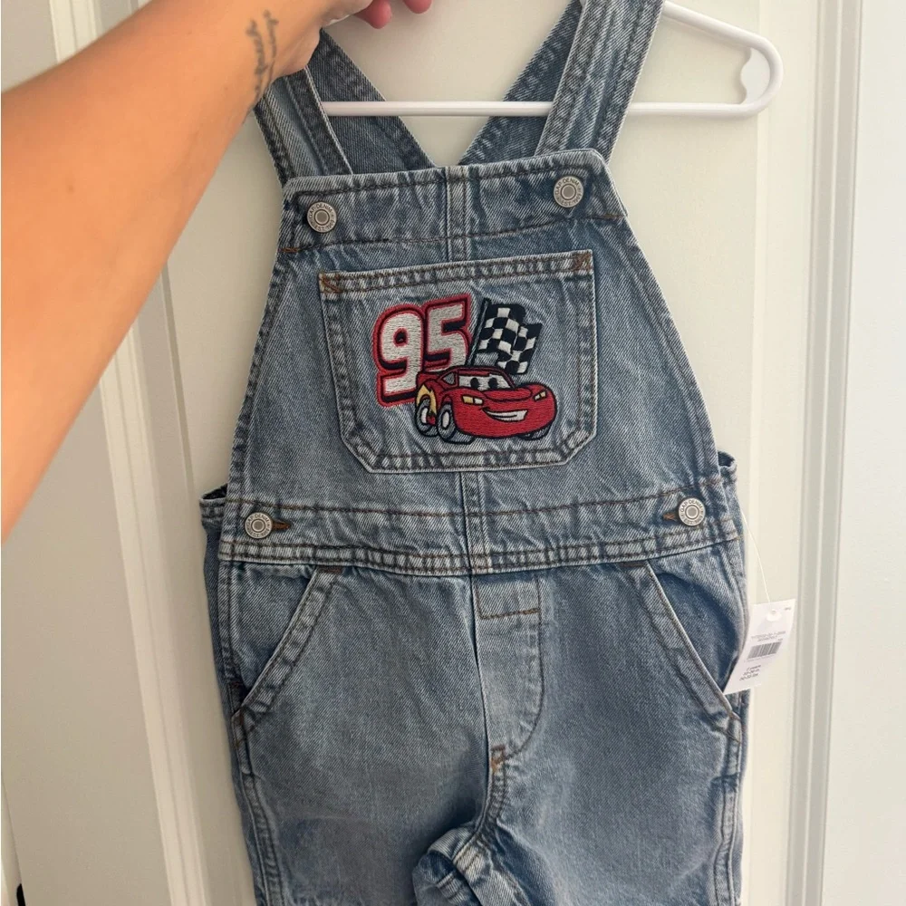 GAP Lightning McQueen Denim Overalls - NWT