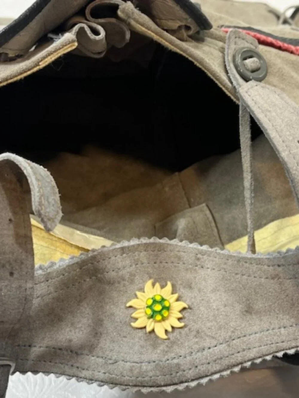 Lederhosen vintage grey