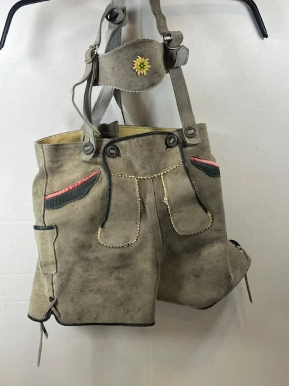 Lederhosen vintage grey