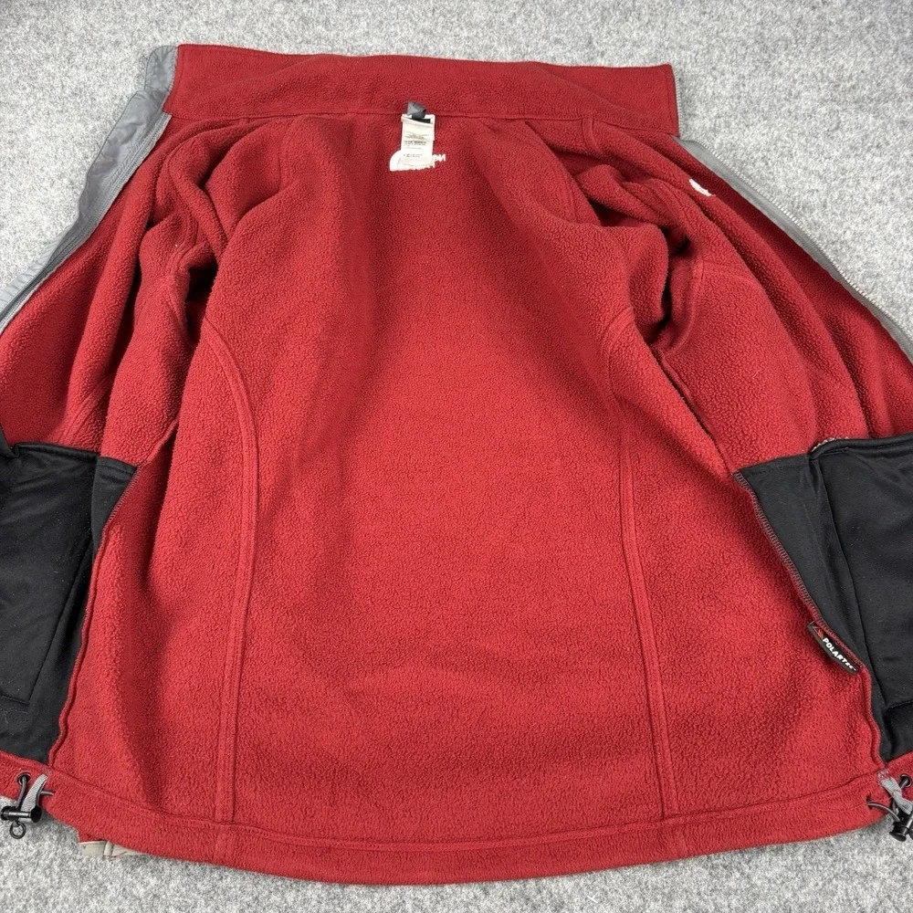 The North Face Jacket Mens Xl Polartec‎ Fleece Red Full Zip Outdoor Coat Casual