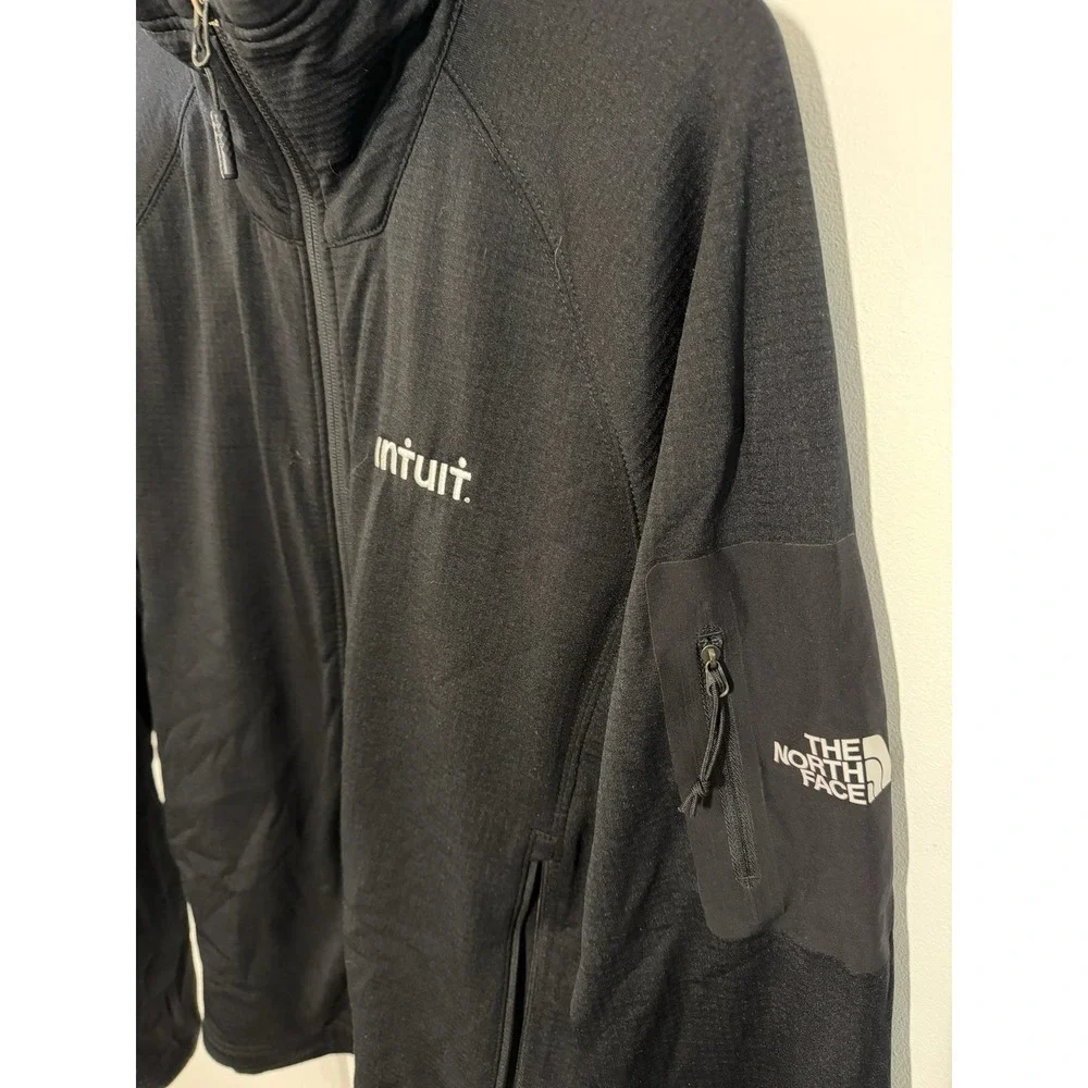 The North Face Intuit Jacket Mens Medium Black Full Zip Fleece