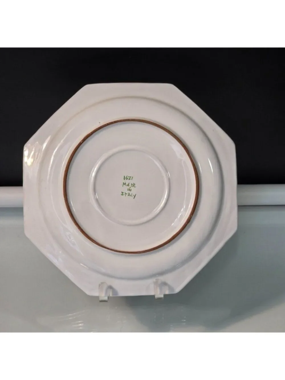 Vintage Italian 1671 Octagonal Lunch Plate 9.75