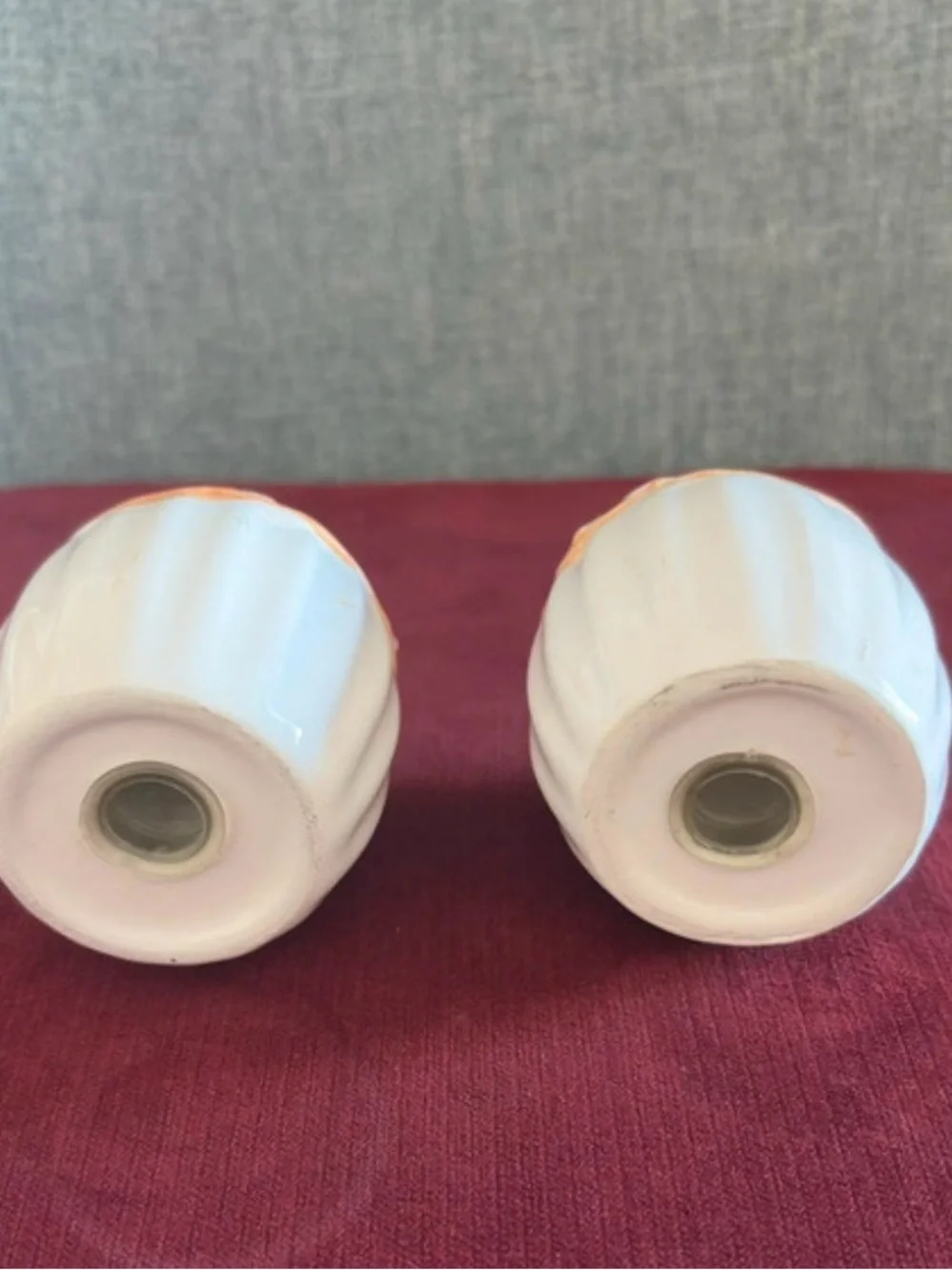 Set of 2 Never Use Ceramic Sugar Salt and Pepper Shakers