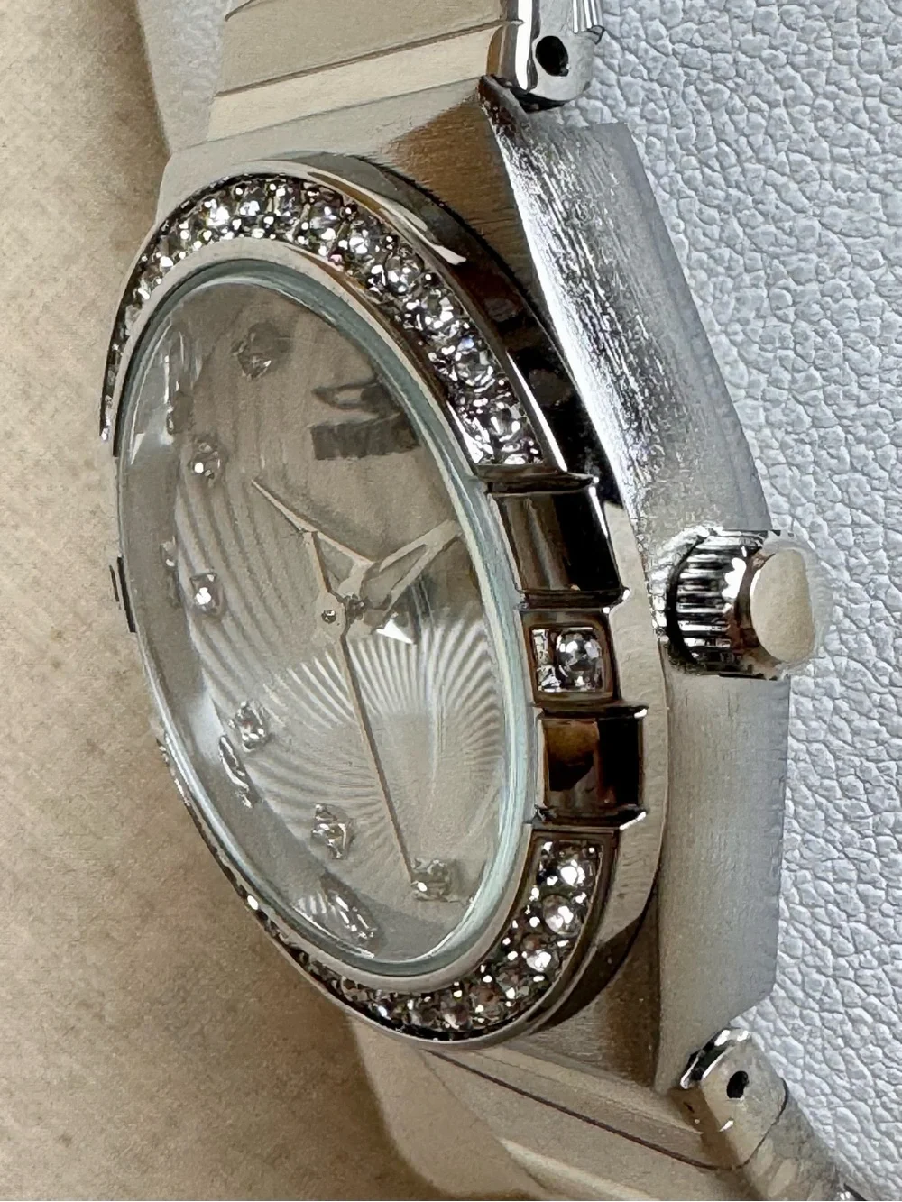 Invicta Angel Silver-Tone Case 28 mm Quartz Watch 70262 NWT