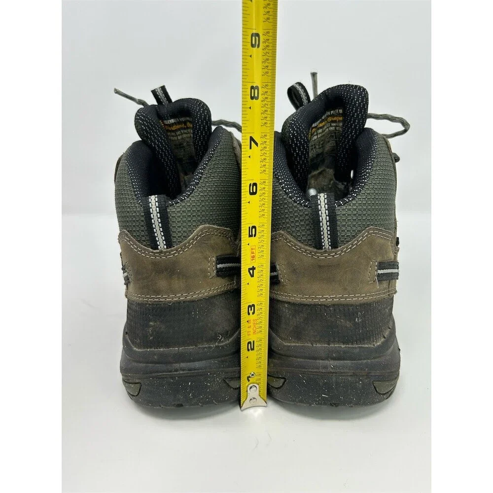 KEEN Utility Braddock Mid Waterproof Steel Toe Work Boots Brown/Green Size 12D