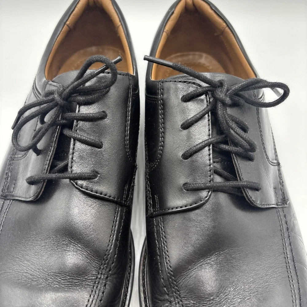 Johnston & Murphy‎ Men's Tabor Runoff Oxfords Shoes Black Leather Size 11.5