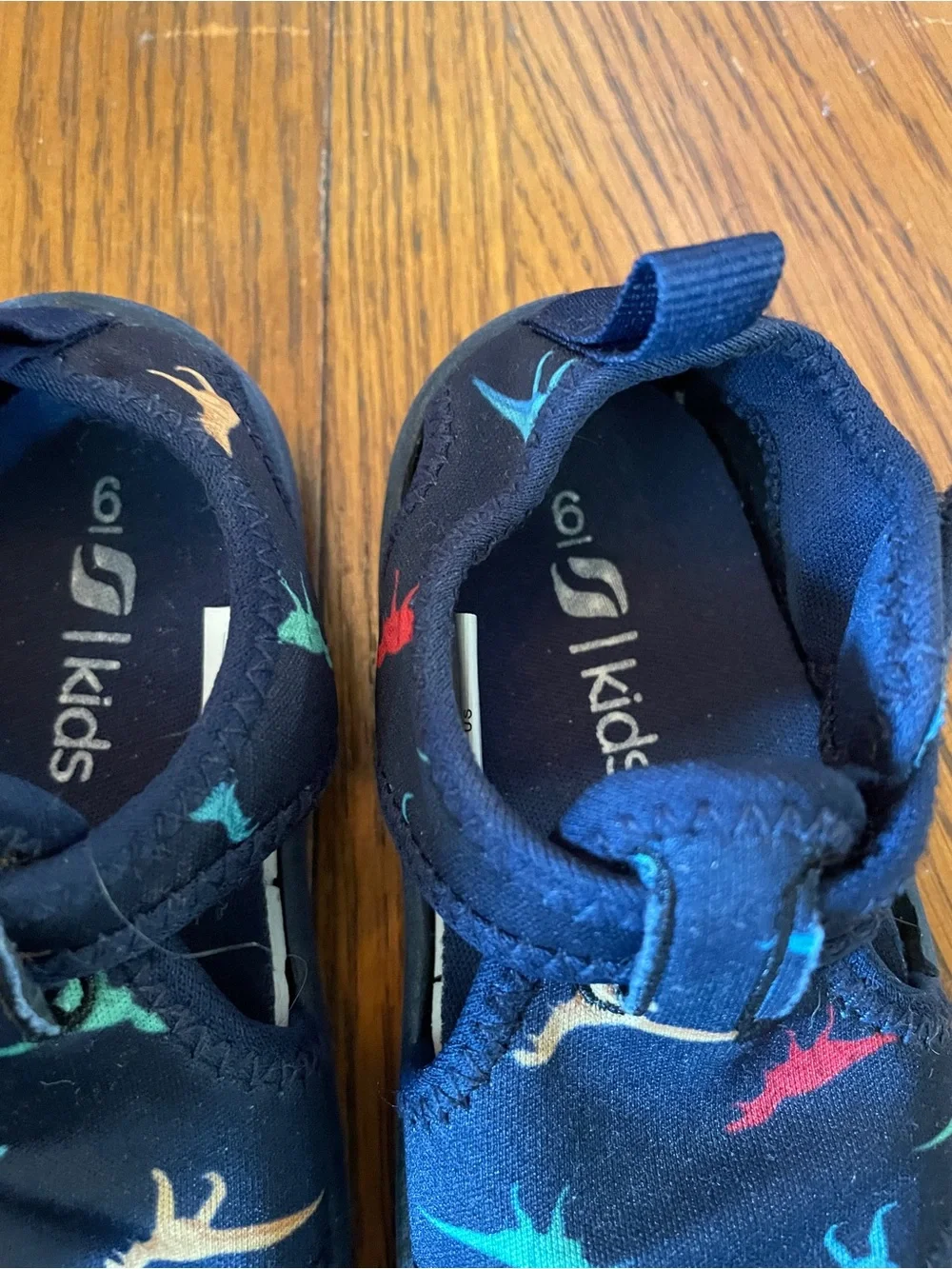 Kids Navy Dinosaur water Shoes