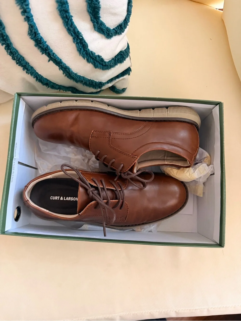 Brown Leather Oxford Shoes