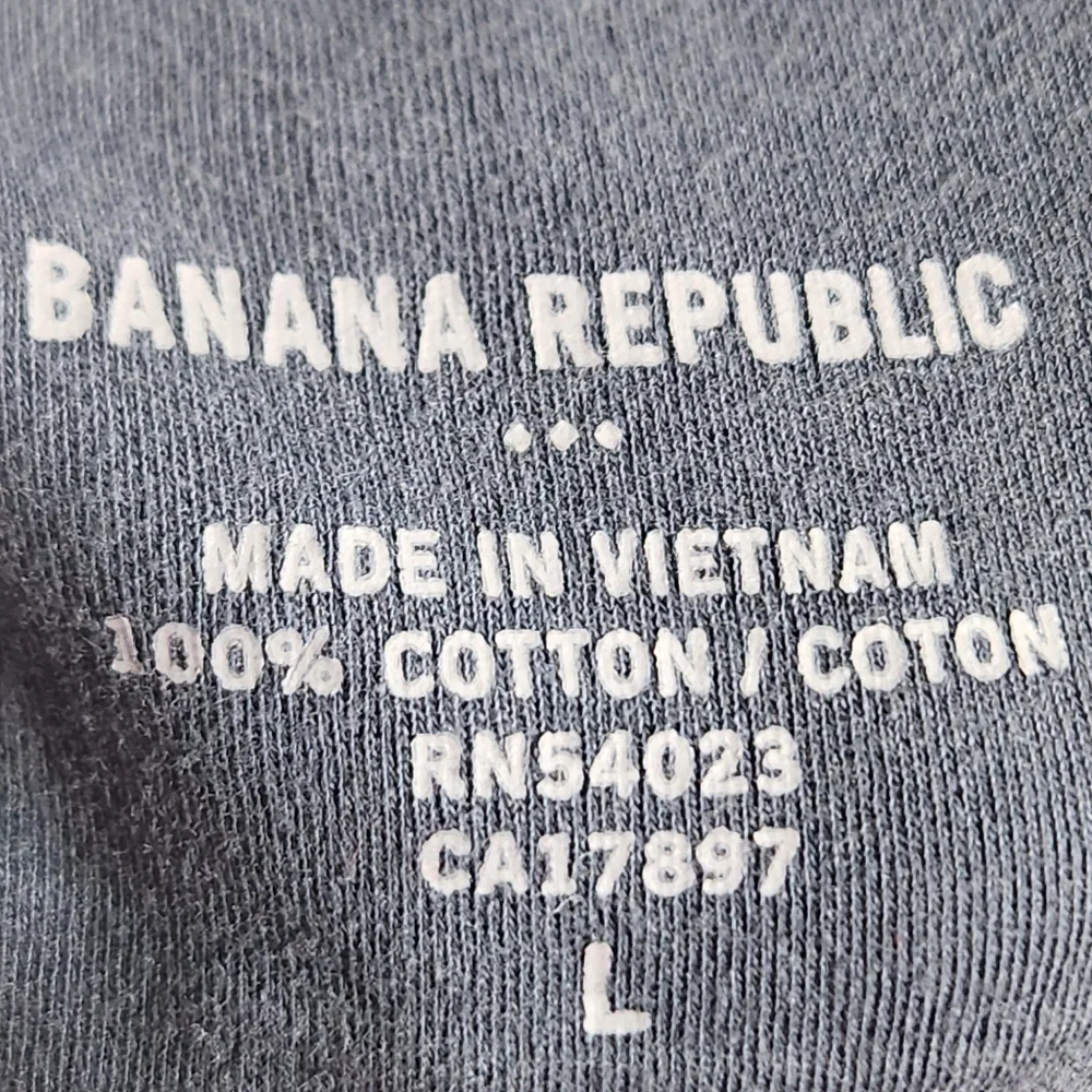 Banana Republic Blue on Blue Striped Short Sleeve Polo / Golf Shirt Size Large