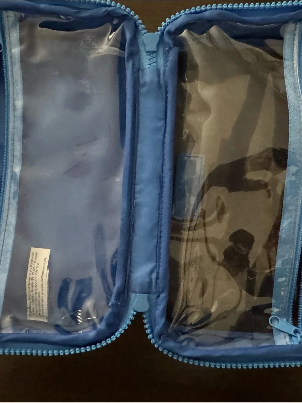 Mediterranean  designed Clear Cosmetic Travel Bag