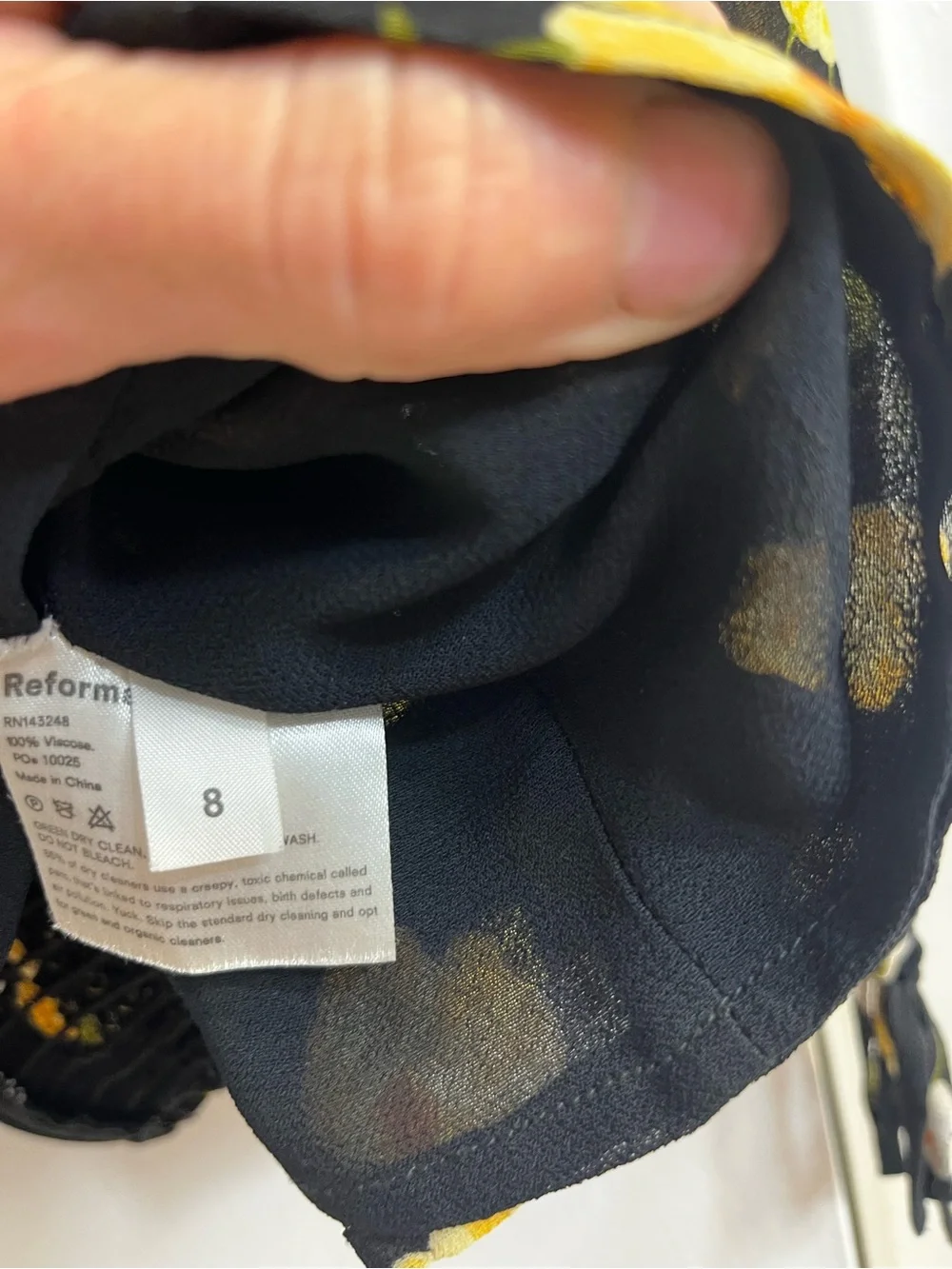 Reformation smocked bodice