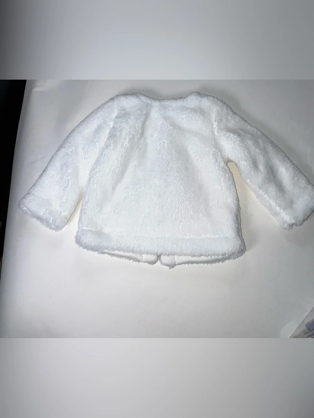 White warm comfy jacket for 18 month old girls from carters