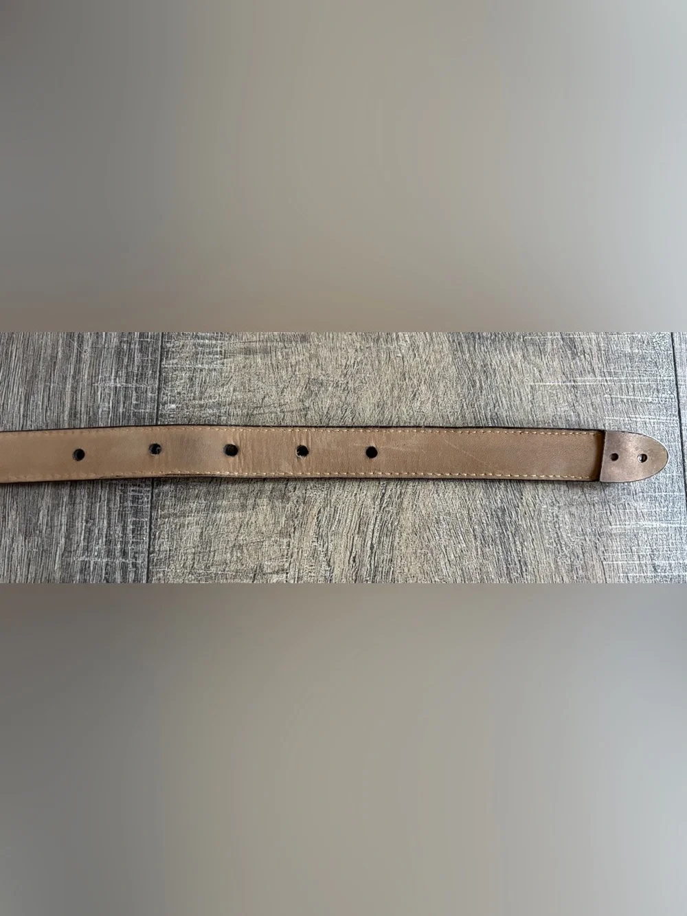 Talbots women’s size large brown croc embossed genuine leather southwestern belt