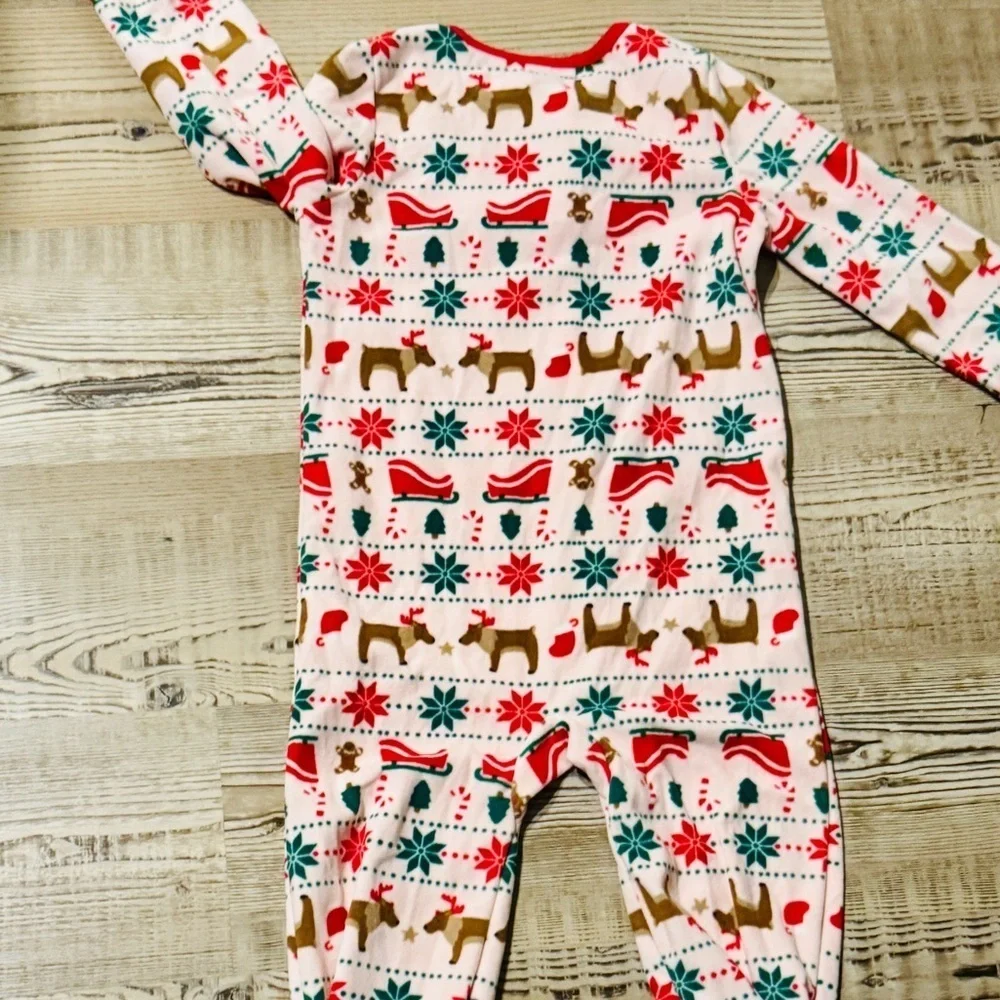 Baby Girl Carter's Fair Isle One-Piece Footed Pajamas, Infant Girl's, Pink 5T