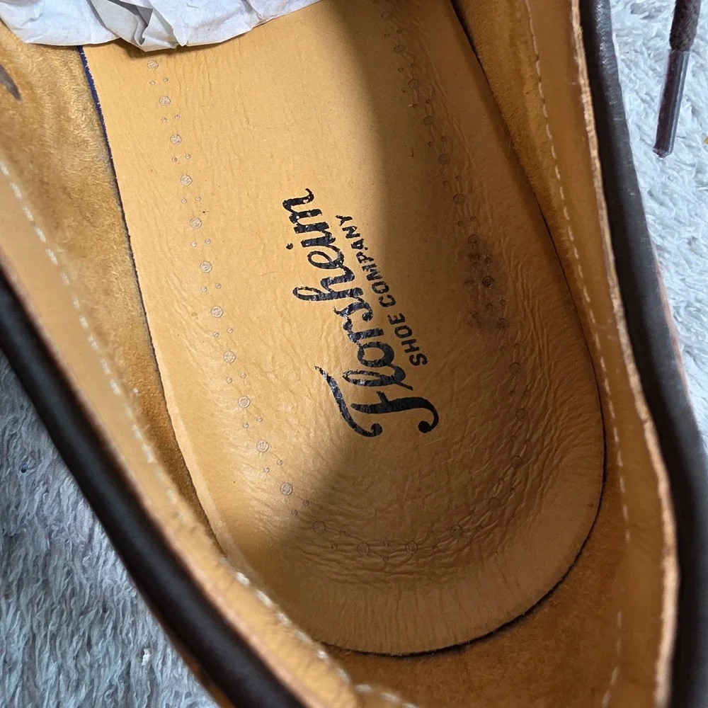 Florsheim Wingtip‎ Oxford Cognac Tan Leather Brogue Dress Shoes Mens 12 M NEW
