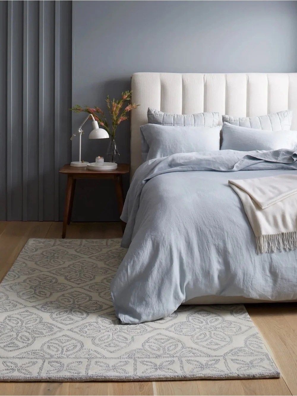 Quince European Linen Duvet Cover in Mist King 1172
