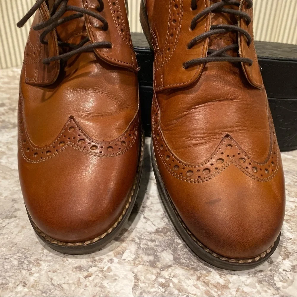 Nunn Bush Mens Leather Wingtip Derby 8.5M