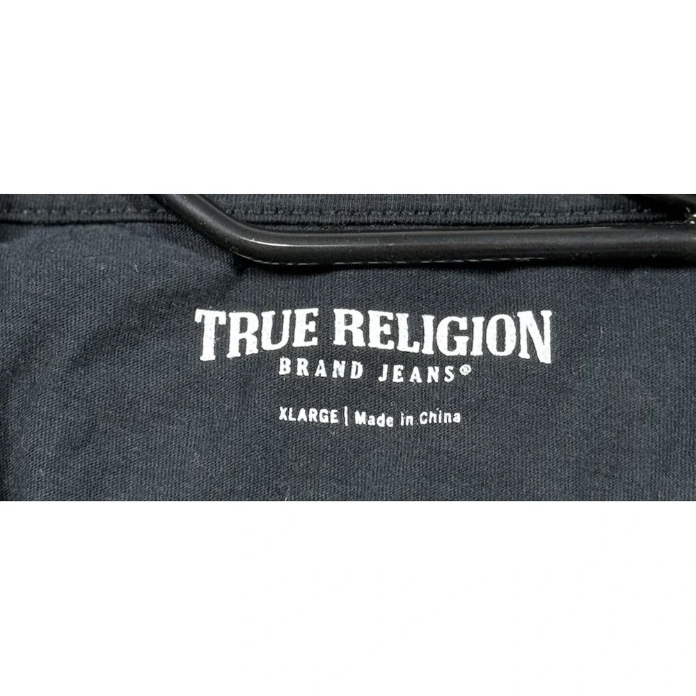 True Religion Shirt Mens‎ XL Short Sleeve Crew Neck Lightweight All Over Print