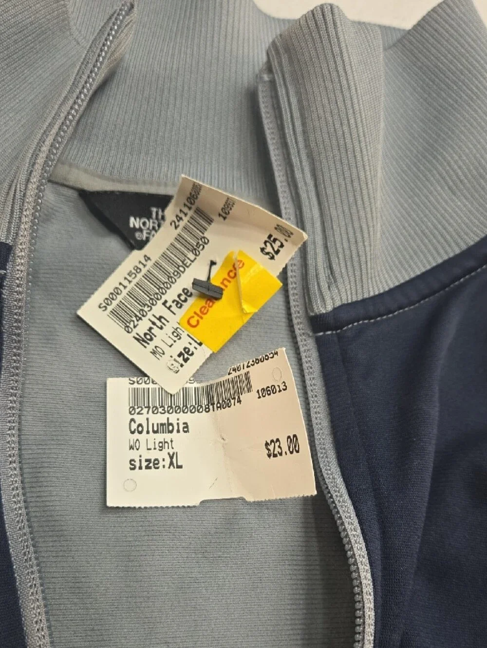 The North Face light grey