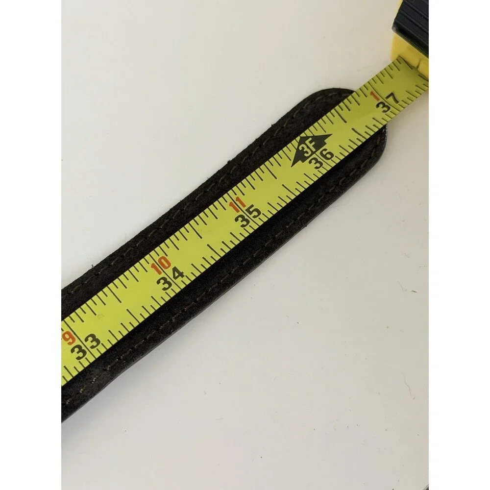 Banana Republic Womens Wide Leather Belt Size M Brown Suede Made in Italy