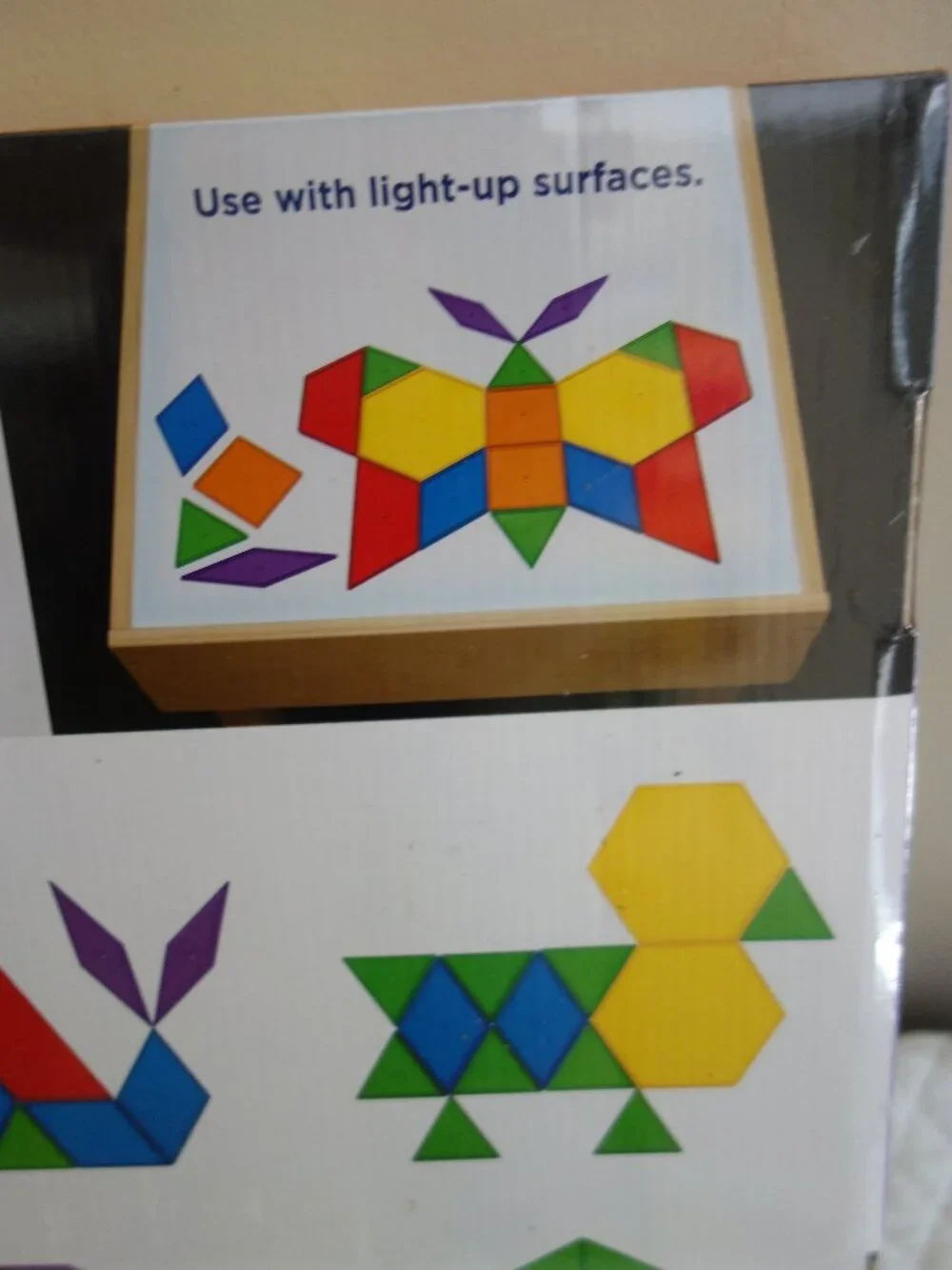 (b)	NIB New LAKESHORE Jumbo Translucent Pattern Blocks