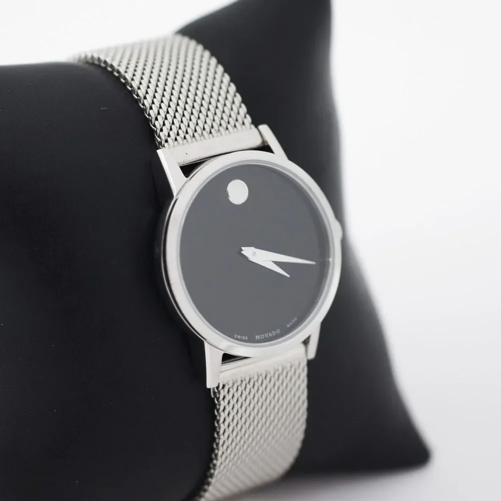 Movado Museum Classic Stainless Steel Mesh Watch