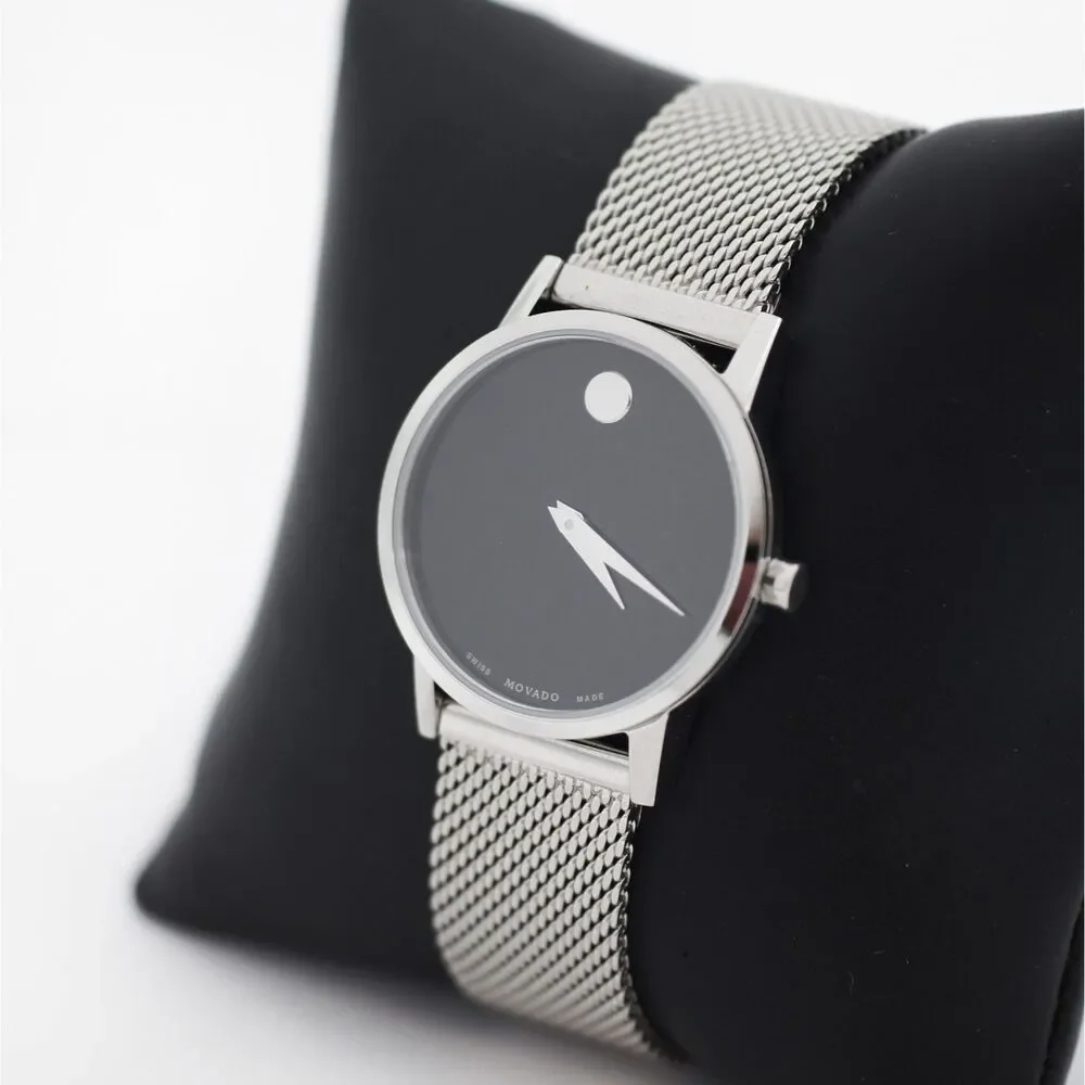 Movado Museum Classic Stainless Steel Mesh Watch