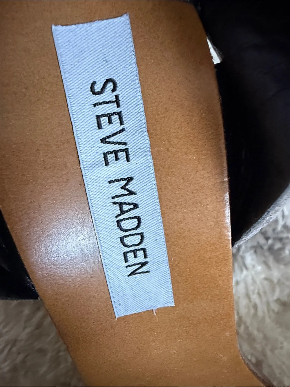 Steve Madden Taupe Platform Ankle-Strap Sandals
