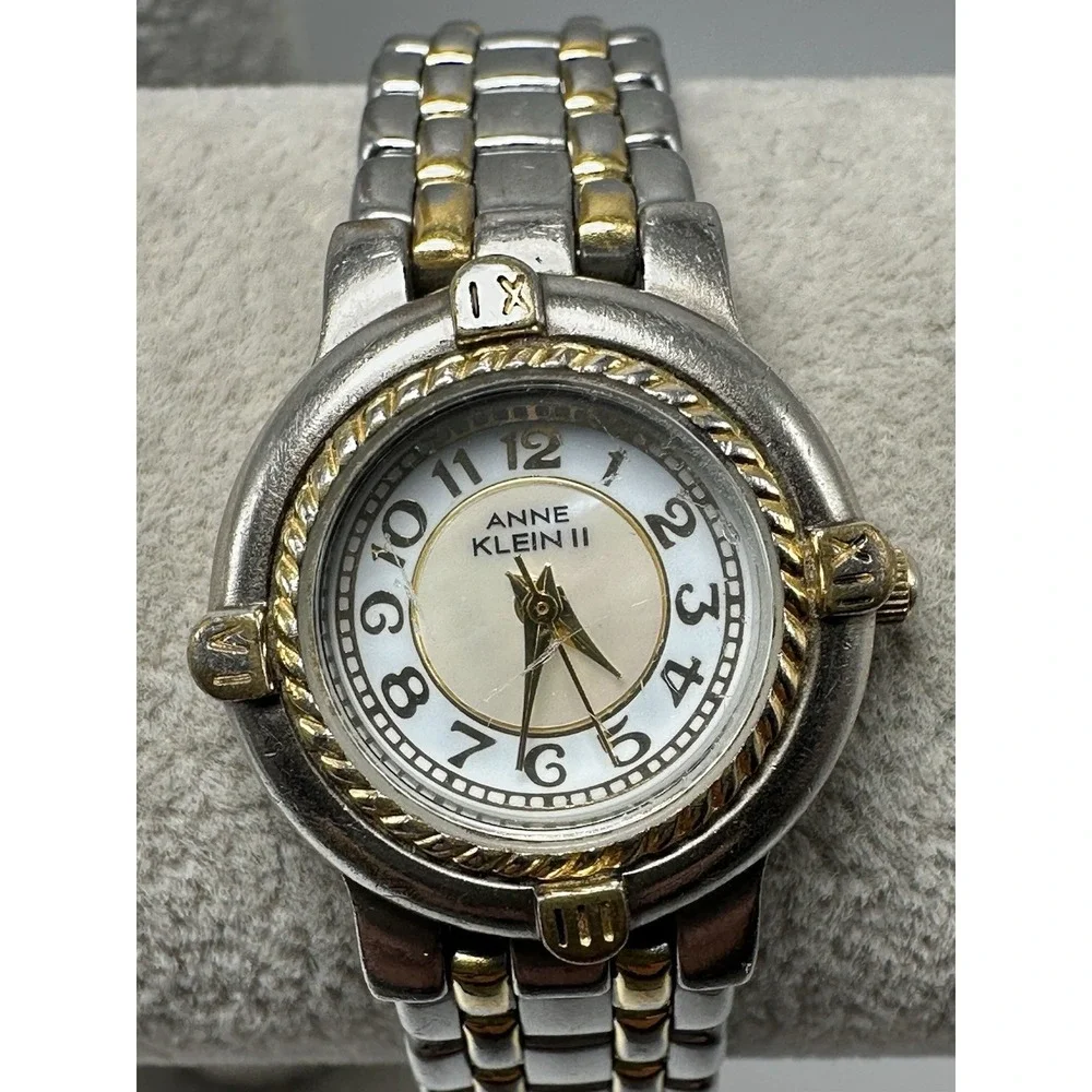 Anne Klein 10/2080-1 New Battery Ladies MOP Watch 24MM‎ 6.5