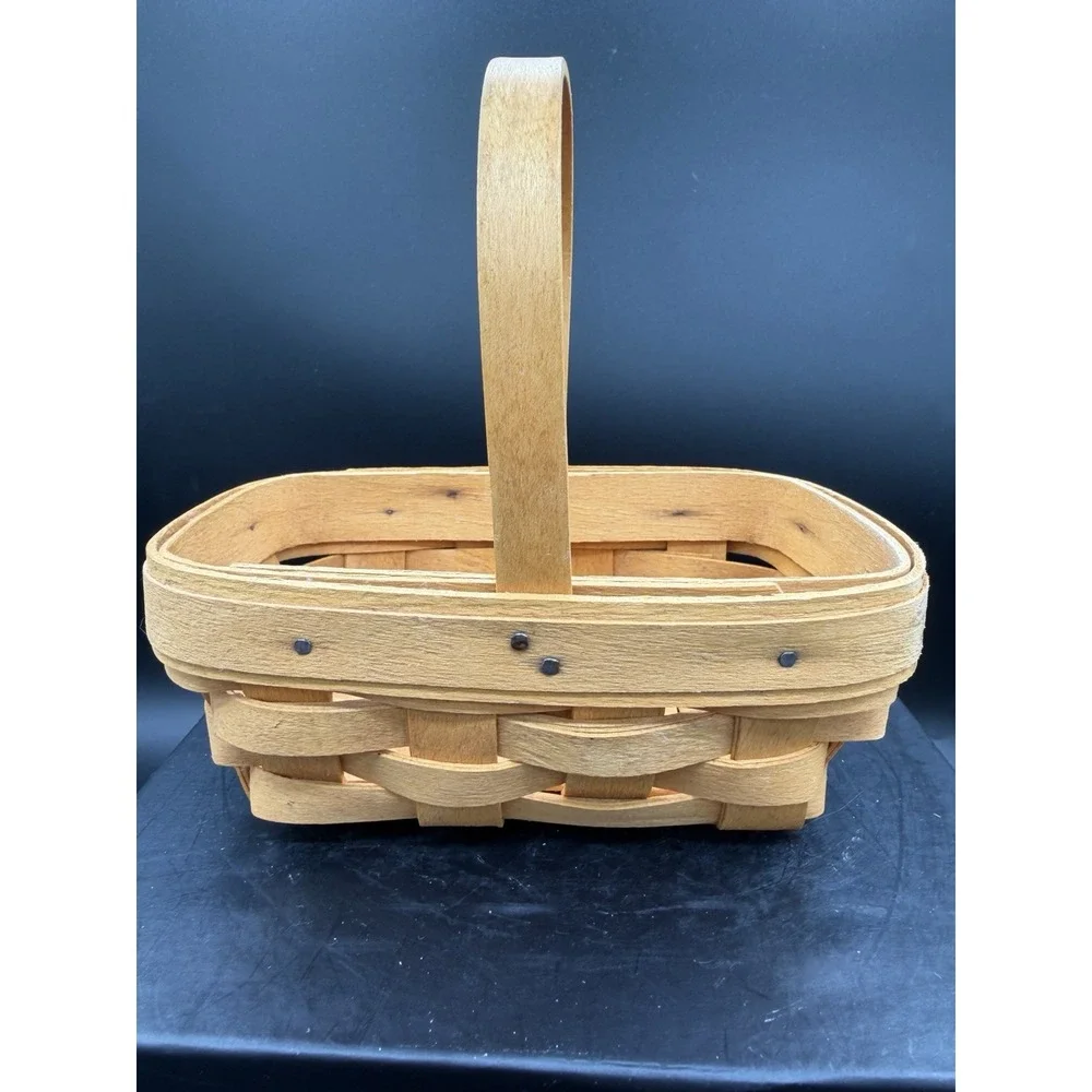 Longaberger 2000 Lavender Booking Basket Signed 🌸🧺