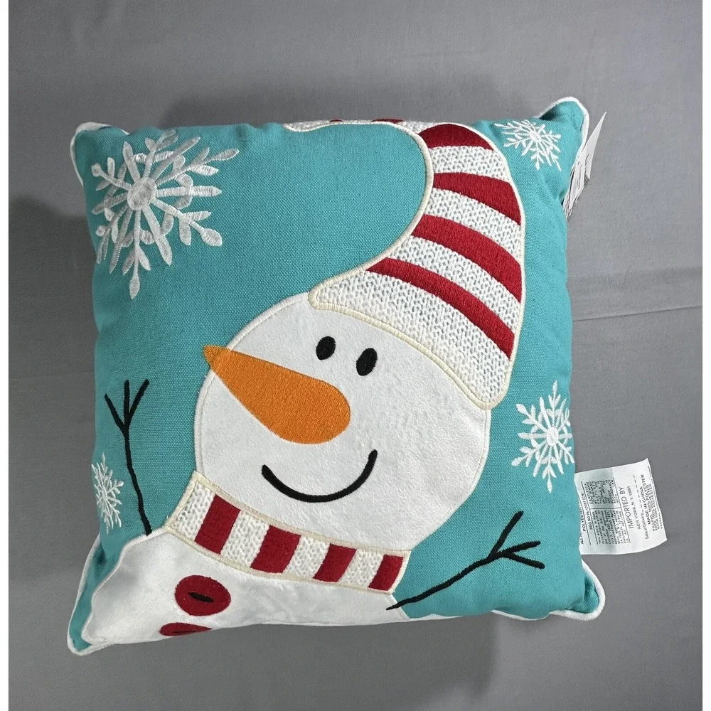 Snowman Christmas Pillow 16