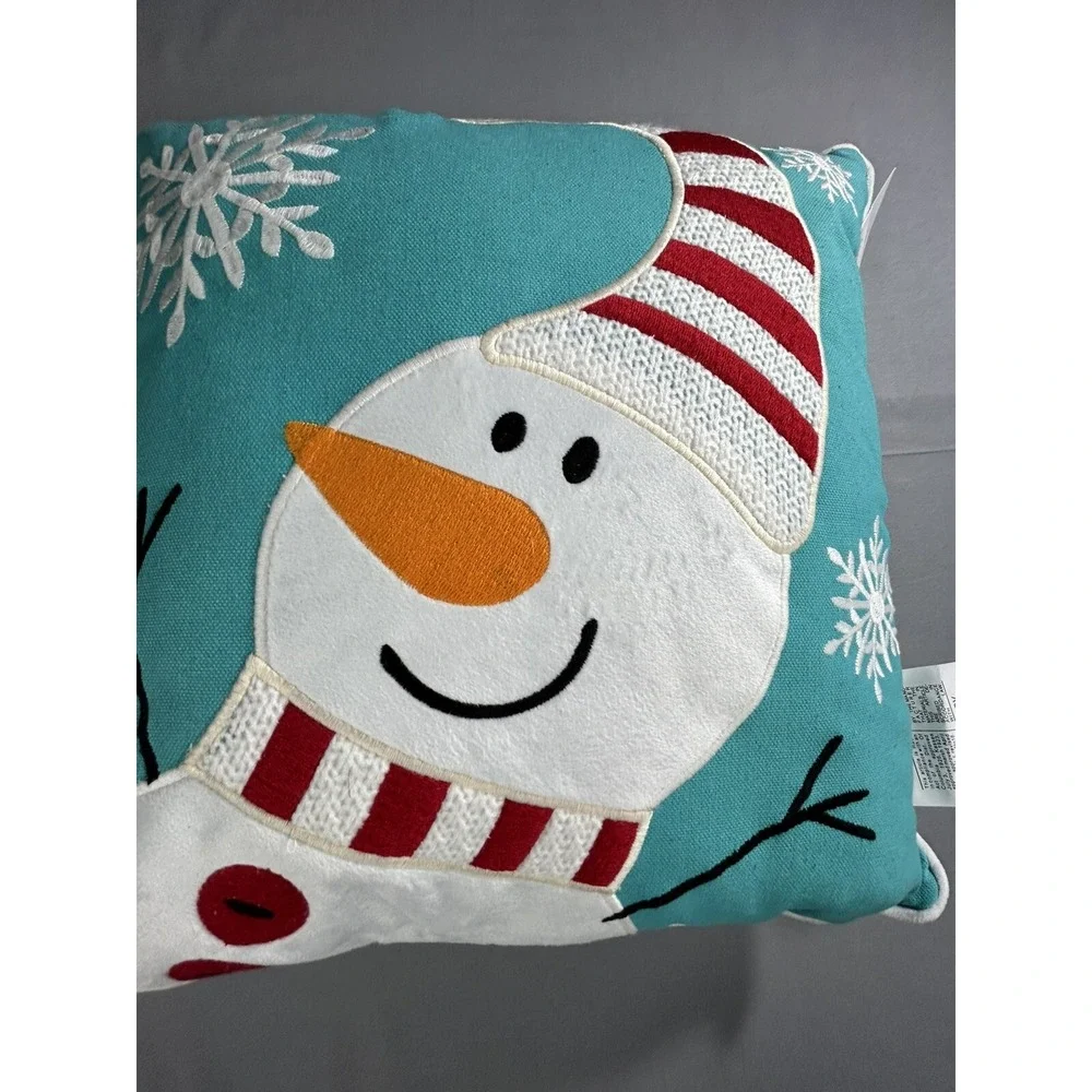 Snowman Christmas Pillow 16