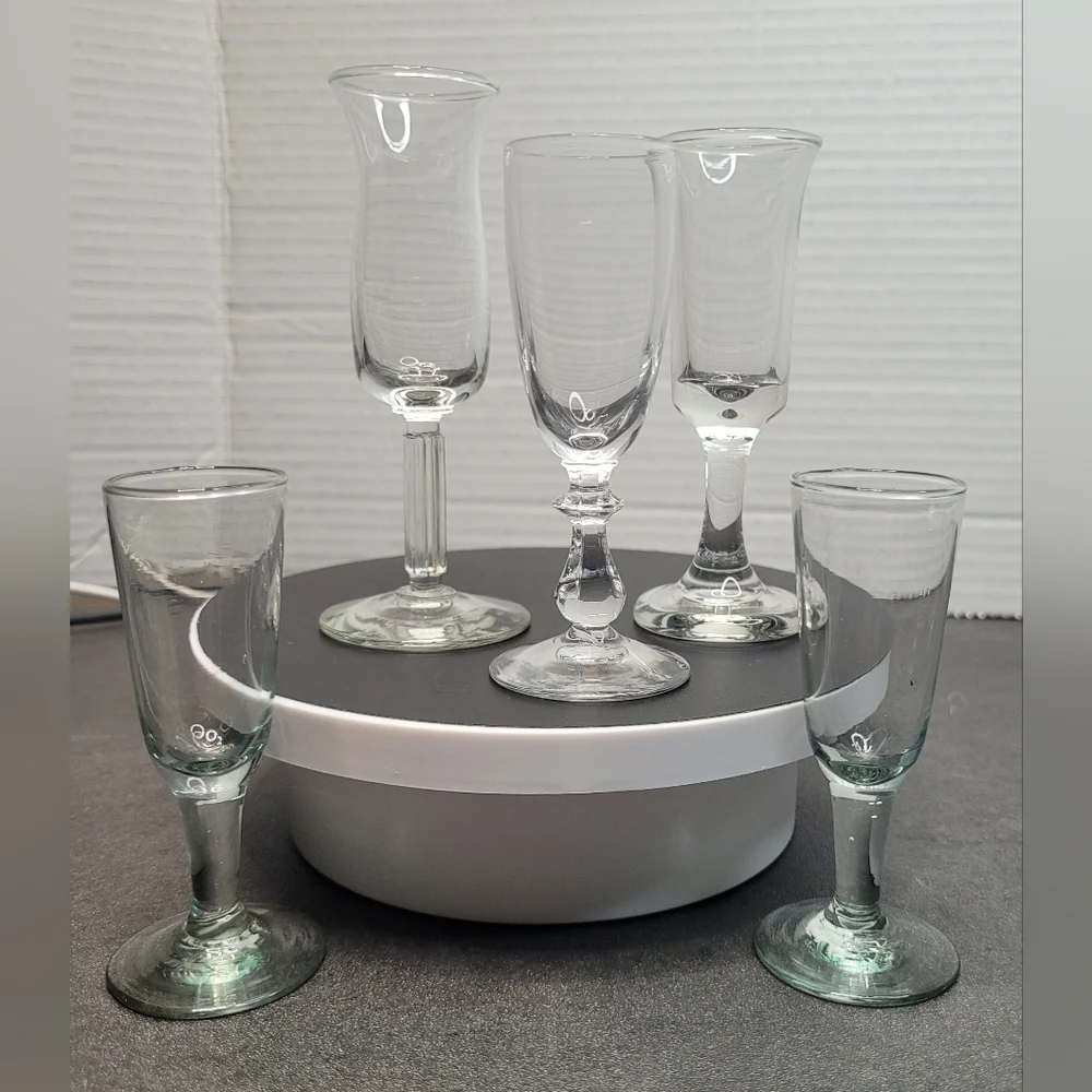 Cordial Glasses Collection of 5 (4 styles) Vintage