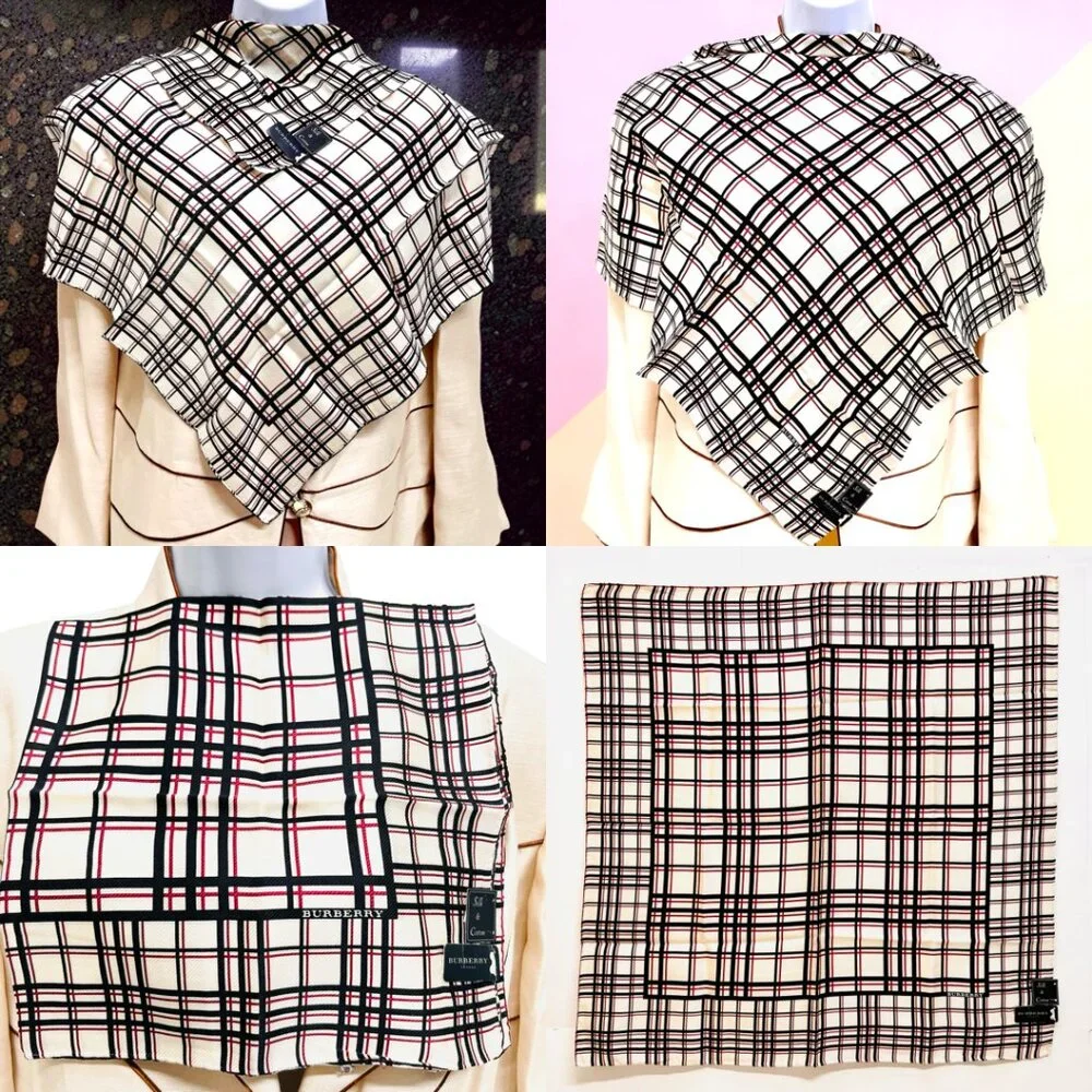 New Tag Men/Women   Burberry  Bandana /MiniScarf 23