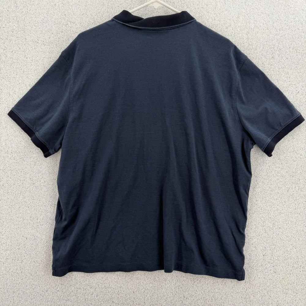 Banana Republic Polo Shirt Mens XL Navy Luxe Touch‎ Performance Short Sleeve