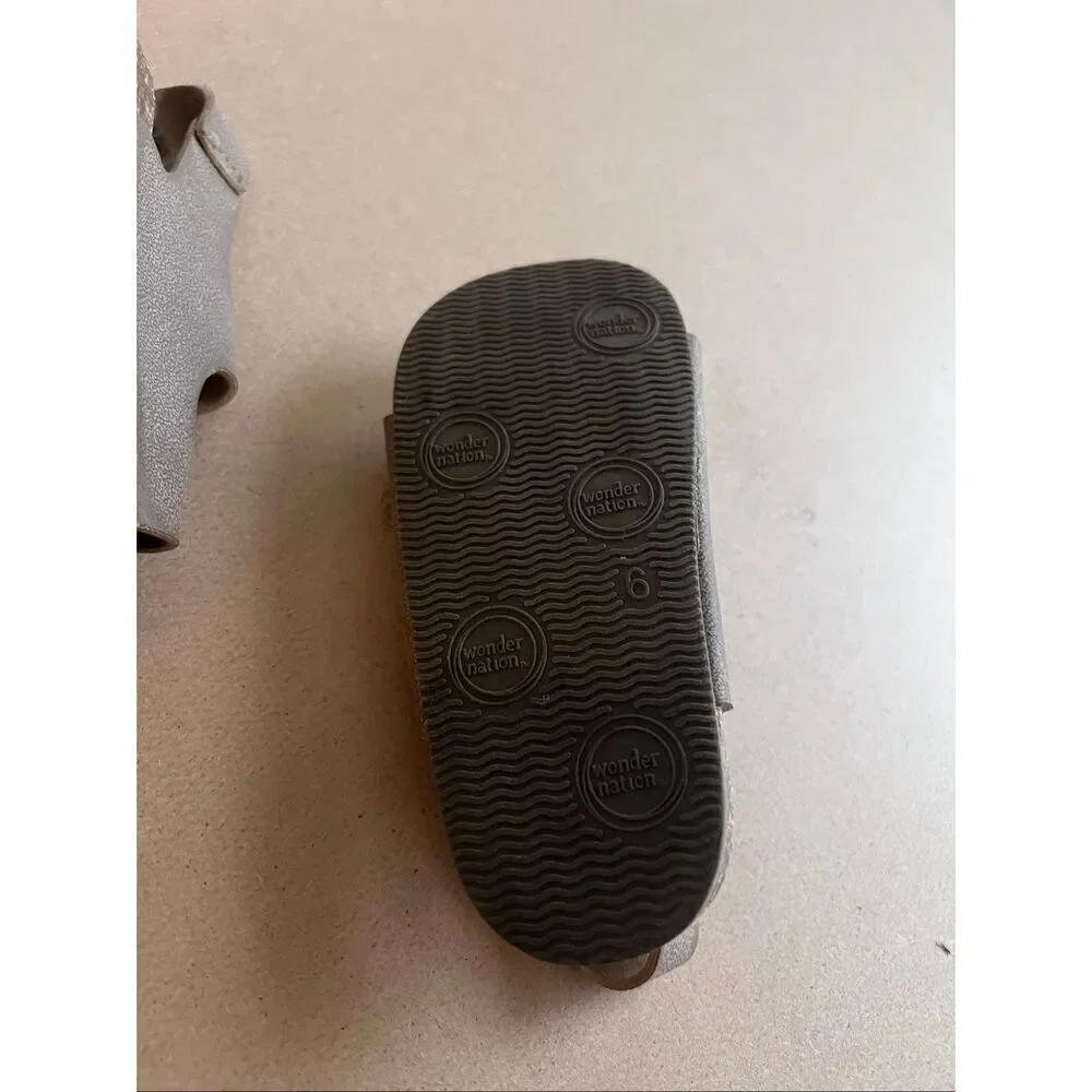 Wonder Nation Suade Toddler Sandals size 6