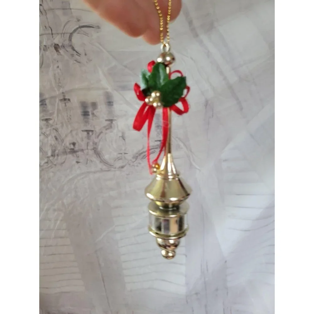 Vintage Disco retro Holly‎ ornament Xmas holiday ho