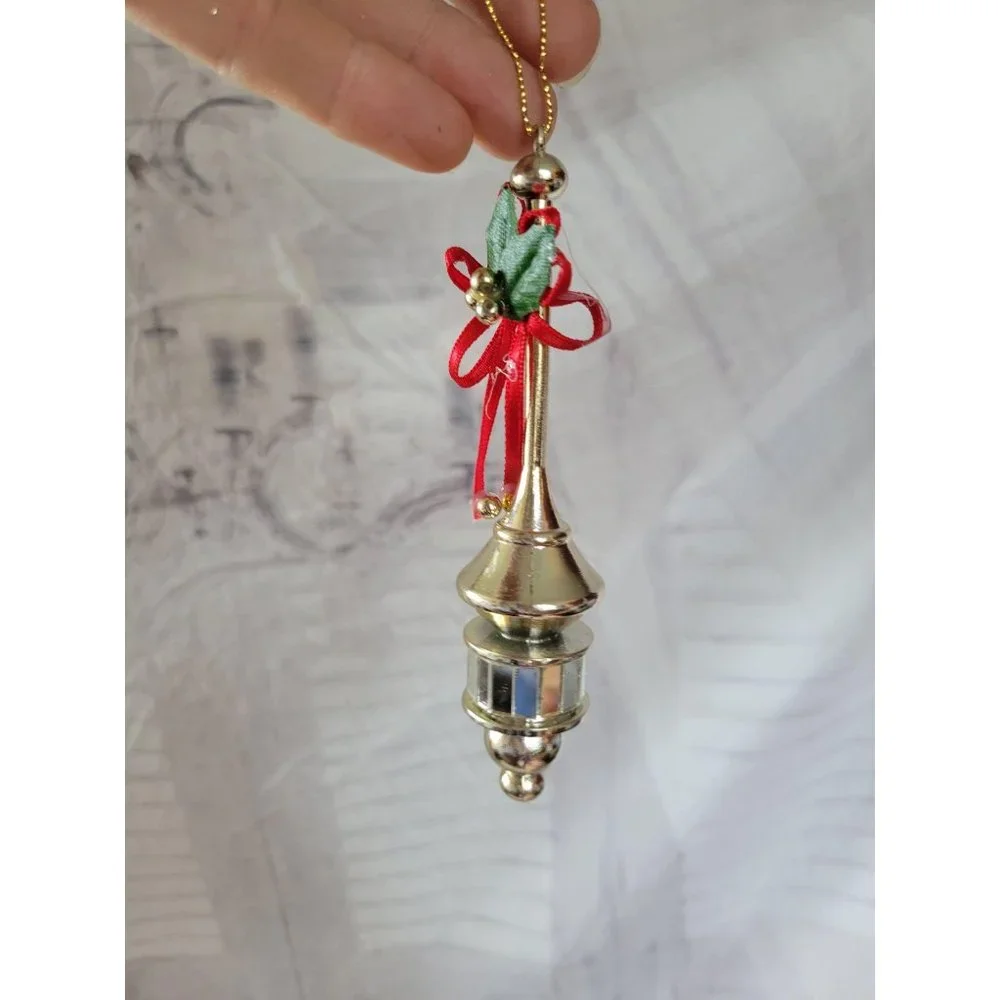 Vintage Disco retro Holly‎ ornament Xmas holiday ho