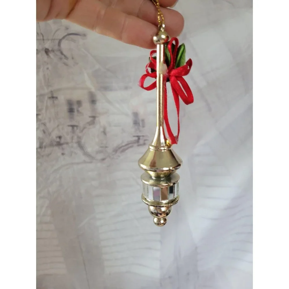 Vintage Disco retro Holly‎ ornament Xmas holiday ho