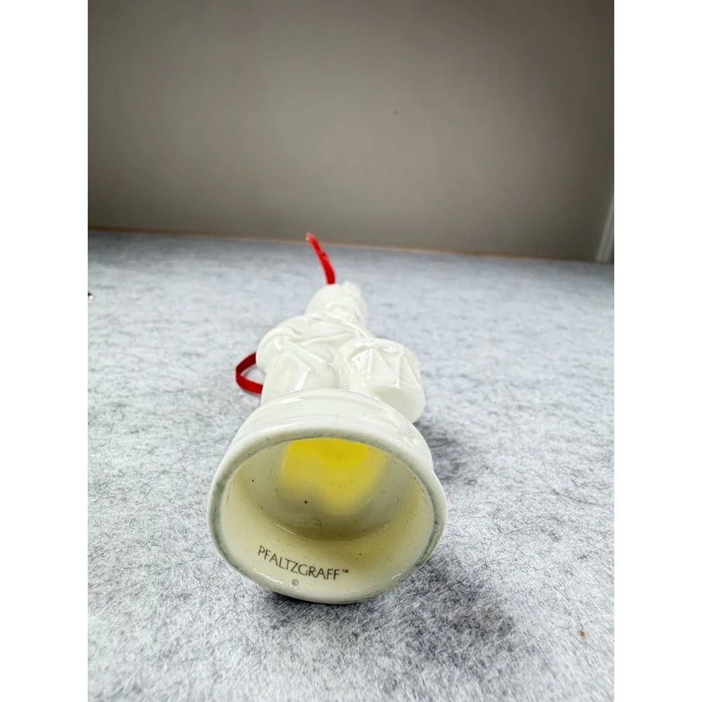 Vintage Pfaltzgraff Drummer Boy Toy Soldier Bone China Christmas Ornament 4.25”