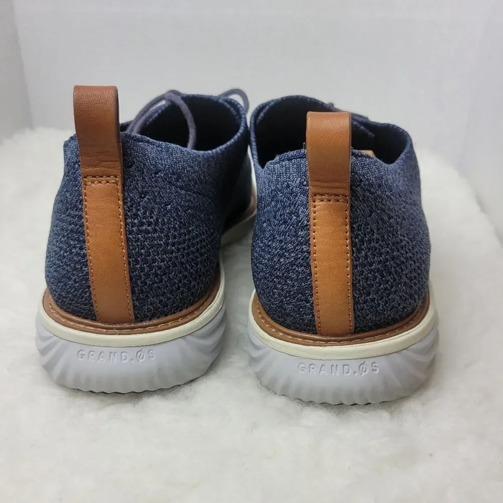 Cole Haan GrandEvolution Stitchlite Oxford Blue Knit Grand OS Mens Shoes Size 13