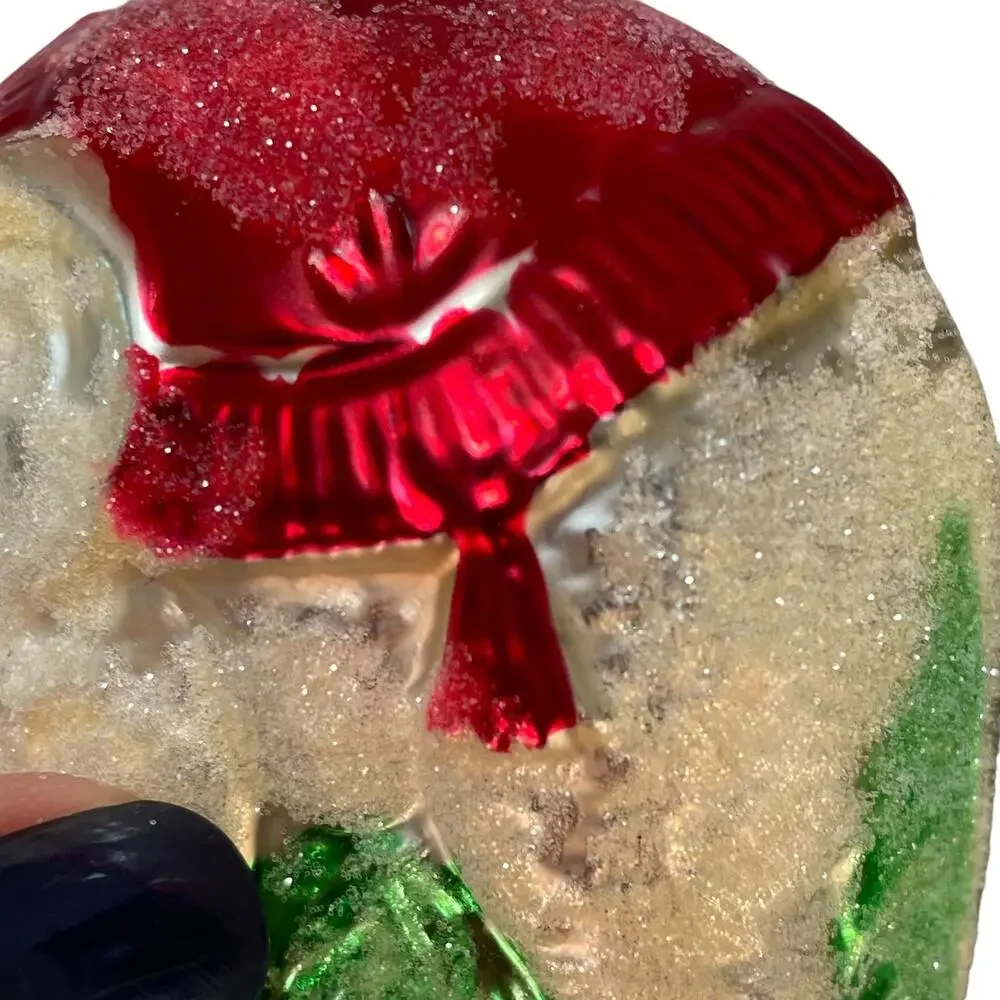 Mercury Glass Circus Elephant Ornament Kreg Germany Sugared Blown Christmas