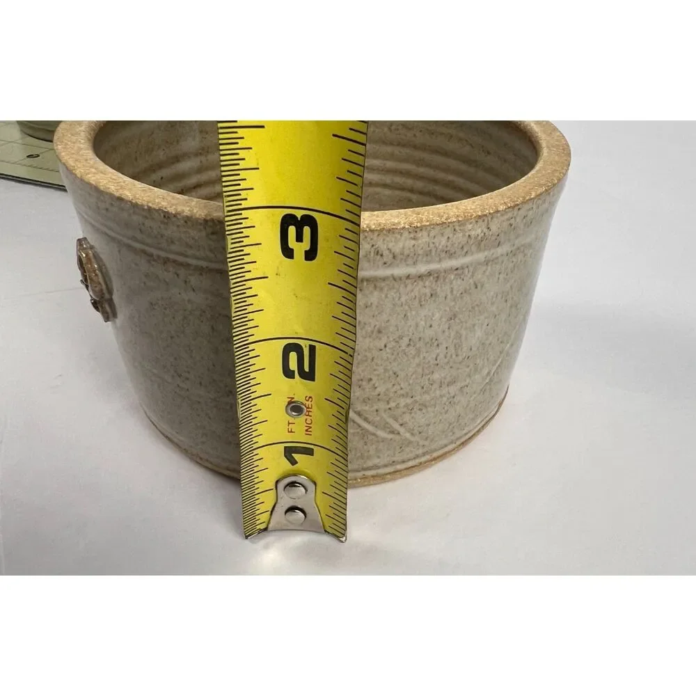Beneta Pottery Handmade Butter Bell/Butter Crock- Celtic Triskele Motif