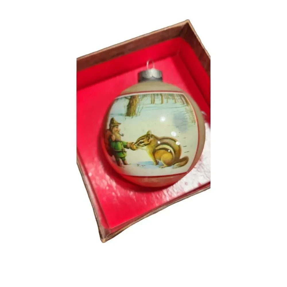 1979 First Edition Number 1 Vesta Glass Christmas Ornament, Vintage