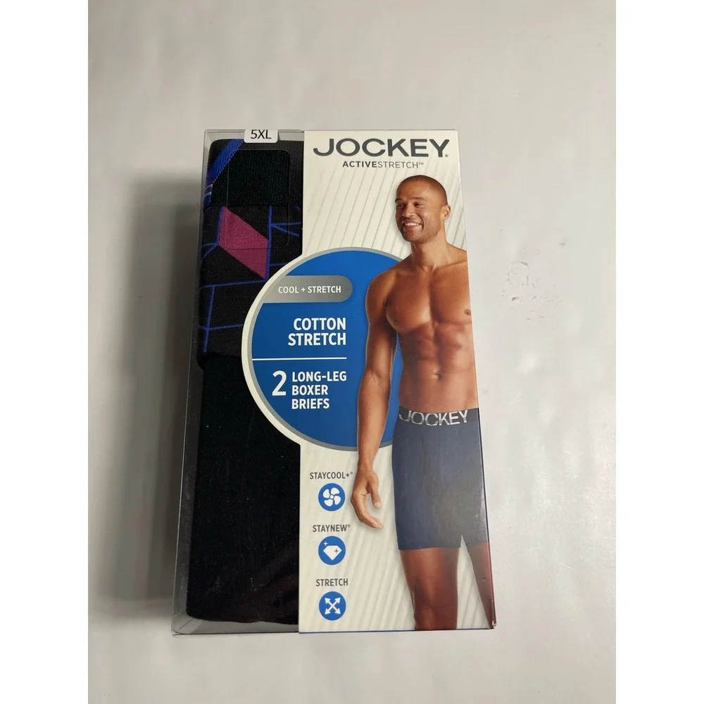 Jockey ActiveStretch Midway 2-pk. Big & Tall Long Leg 7