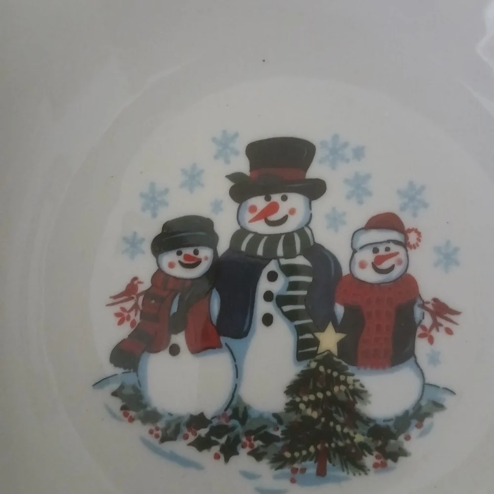 GEI Design Christmas Snowman Serving Bowl 9.5