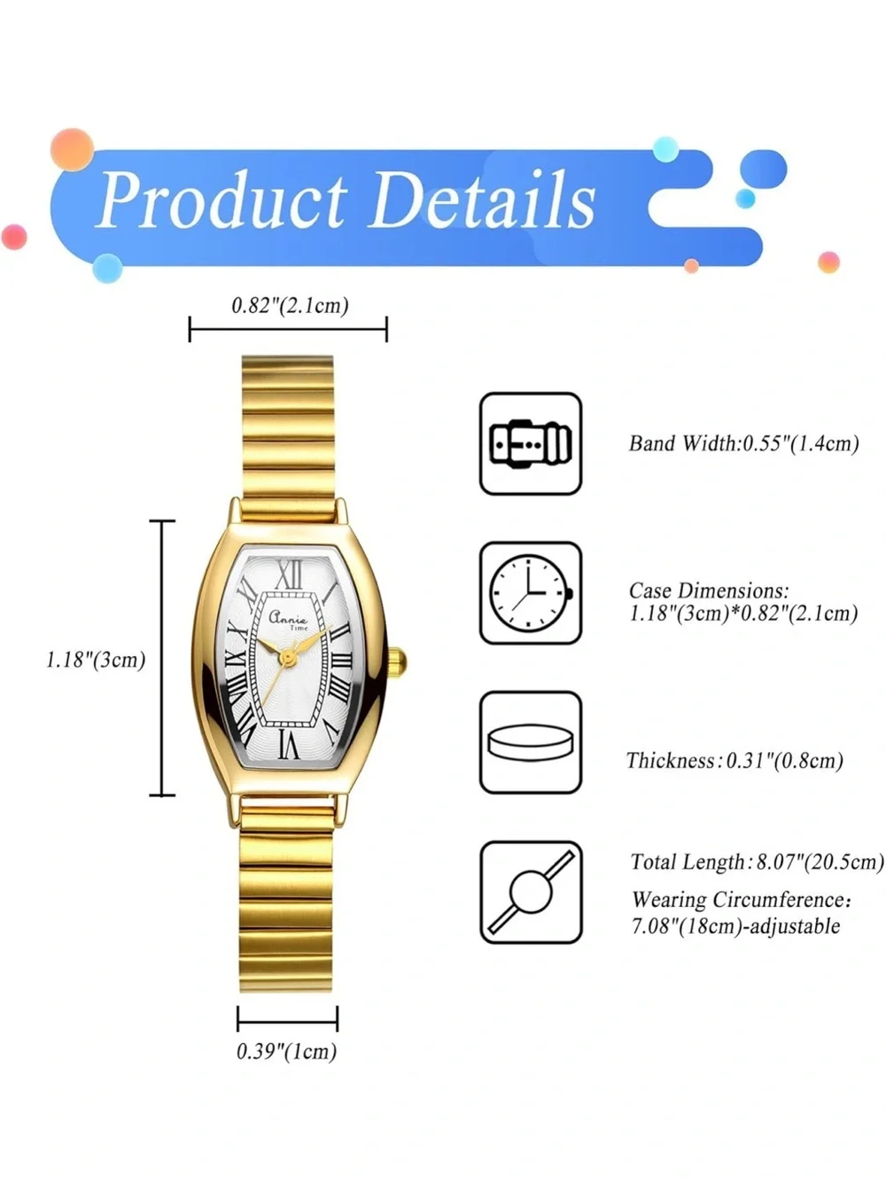 Anthropologie elegant wristwatch